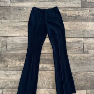 Mango Navy Flare Women's Pants